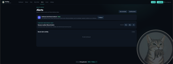 PoCISys Hash Monitor alerts view